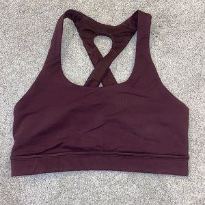 maroon lululemon sports bra